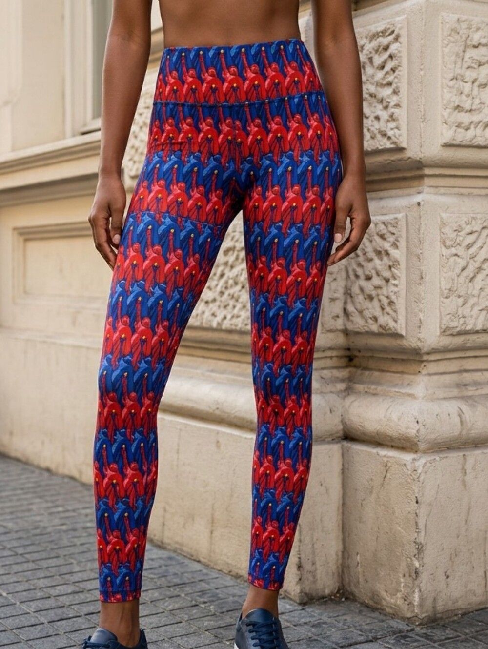 LuLaRoe Statue of Liberty Leggings OS Buttery Soft Patriotic USA NWOT Americana